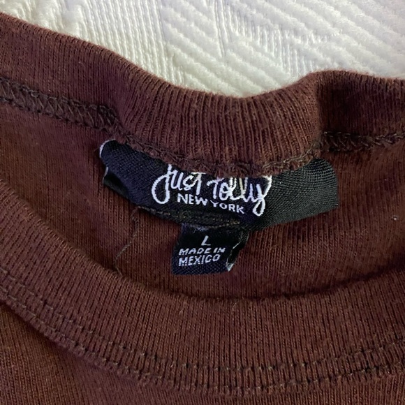 Cute brown crop top - Picture 4 of 5